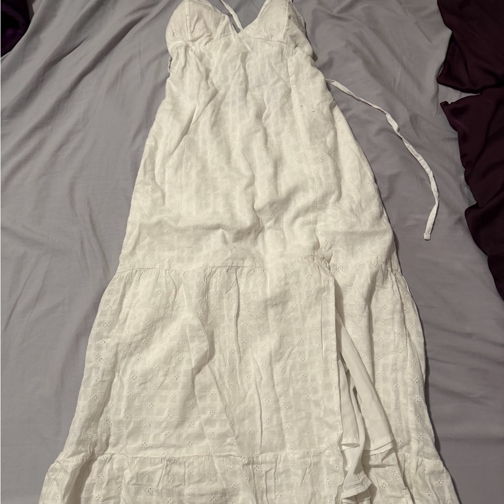 Hollister White Sleeveless Dress